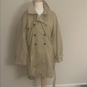 J. Crew Brsnd NewNWT Woman’s Double-Breasted traditional Trench Coat Beige sz10